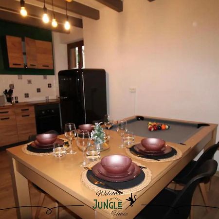 Maison "Jungle House" 90 M2 Billard, Retroprojecteur, Bar A Jeux , Vinyle, Wifi Fibre, Ideal Pro & Famille A Montbrison Luaran gambar